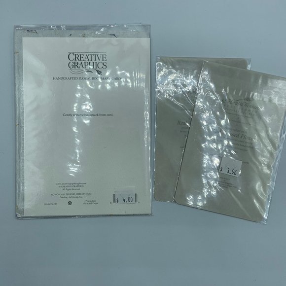 Inspirational Floral Card, Bookmark & 2 Packs of Real Pressed Flower Stickers - Picture 2 of 2